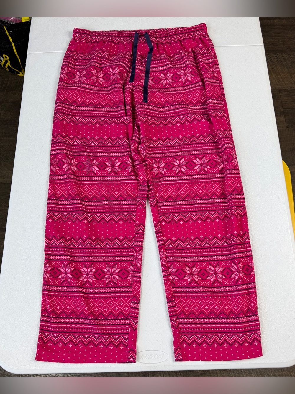 Nautica Pink Pajama Pants‎ Womens L Large Drawstring Lounge Pants